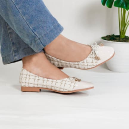 Thumbnail gambar ke-5 produk Mecer Classic WYH 65F1 Sepatu Kerja Wanita | Sepatu Kantor Wanita | Sepatu Kuliah | Flat Shoes Kekinian