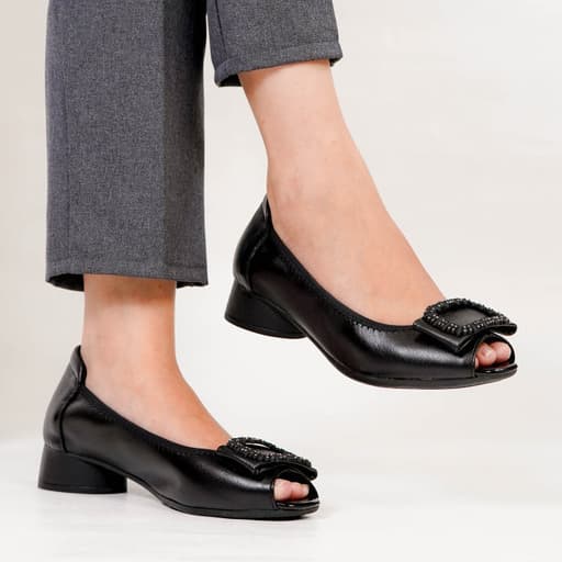 Thumbnail gambar ke-6 produk Pollux Monday WDQ 0202 Sepatu Pantofel Heels Wanita | Sepatu Kerja Wanita Hak 5 Cm