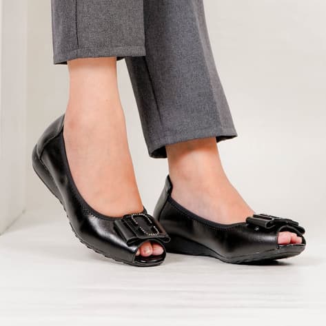 Gambar ke-1 produk Pollux Monday WDQ A332 Sepatu Pantofel Wedges Wanita Kerja