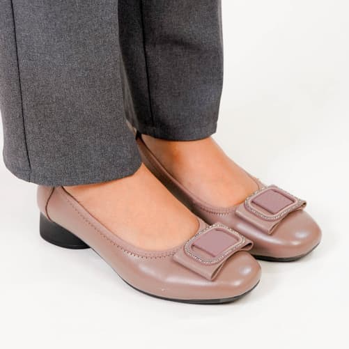 Thumbnail gambar ke-3 produk Pollux Monday WDQ 205 Sepatu Pantofel Heels Wanita Untuk Kerja
