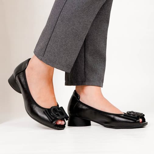 Thumbnail gambar ke-5 produk Pollux Monday WDQ 0203 Sepatu Pantofel Heels Wanita Hak 5 Cm