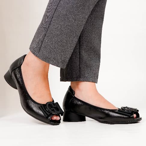 Thumbnail gambar ke-8 produk Pollux Monday WDQ 0203 Sepatu Pantofel Heels Wanita Hak 5 Cm