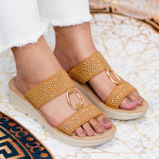 Thumbnail gambar ke-4 produk Mecer WWH 9726 Sandal Daily | Sandal Slip On Wanita Kekinian