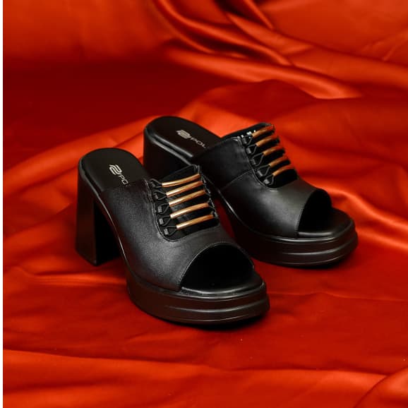 Thumbnail gambar ke-5 produk Pollux Classic WPOAS 10- Sandal Heels Wanita Kekinian Berbahan Kulit Asli | Tinggi Heels 9Cm