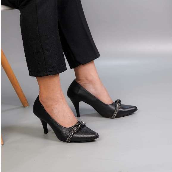Thumbnail gambar ke-3 produk Pollux Monday WPOKV 24 - Sepatu Heels Kerja Wanita | Sepatu Kantor Wanita Kulit Asli | High Heels