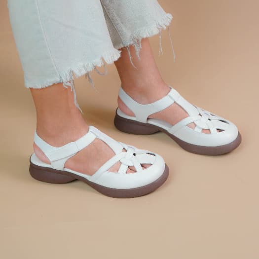 Thumbnail gambar ke-5 produk Pollux Daily WPOMO 03 Sandal Wedges Wanita | Sepatu Sandal Wanita | Sepatu Sandal Traveling Wanita| Sandal Wanita Bahan Kulit
