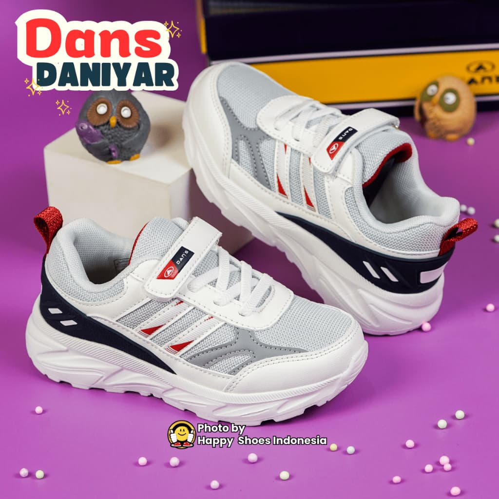Thumbnail gambar ke-6 produk Sepatu Dans Dimitro - Sepatu Anak Laki-Laki TK - SD | Sneakers Anak Stylish dengan Sol Empuk & Ringan