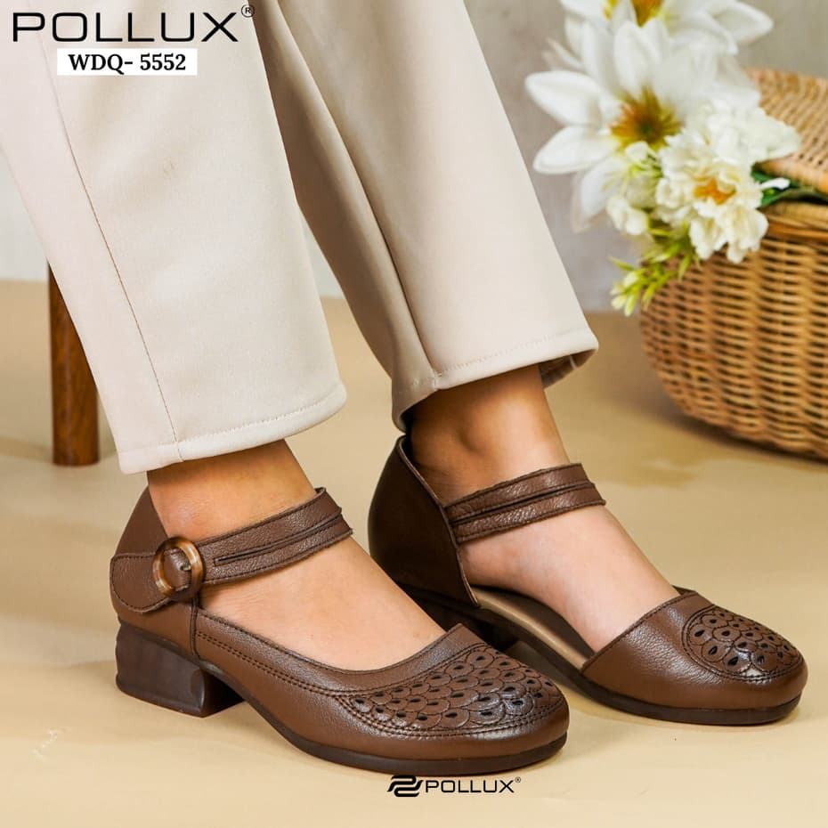 Thumbnail gambar ke-2 produk Pollux Monday WDQ 5552 - Sepatu Mary Jane Modern Bahan Kulit Asli Nyaman dan Elegan