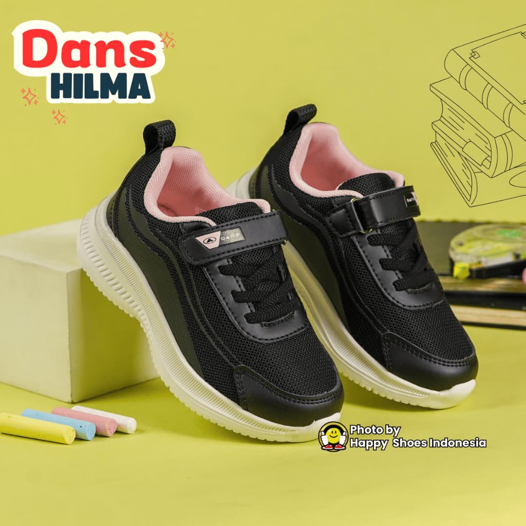 Gambar ke-10 produk Dans Hilma Sepatu Sekolah Anak Perempuan | Sepatu Kats | Sneakers Anak Keren SDAAMET