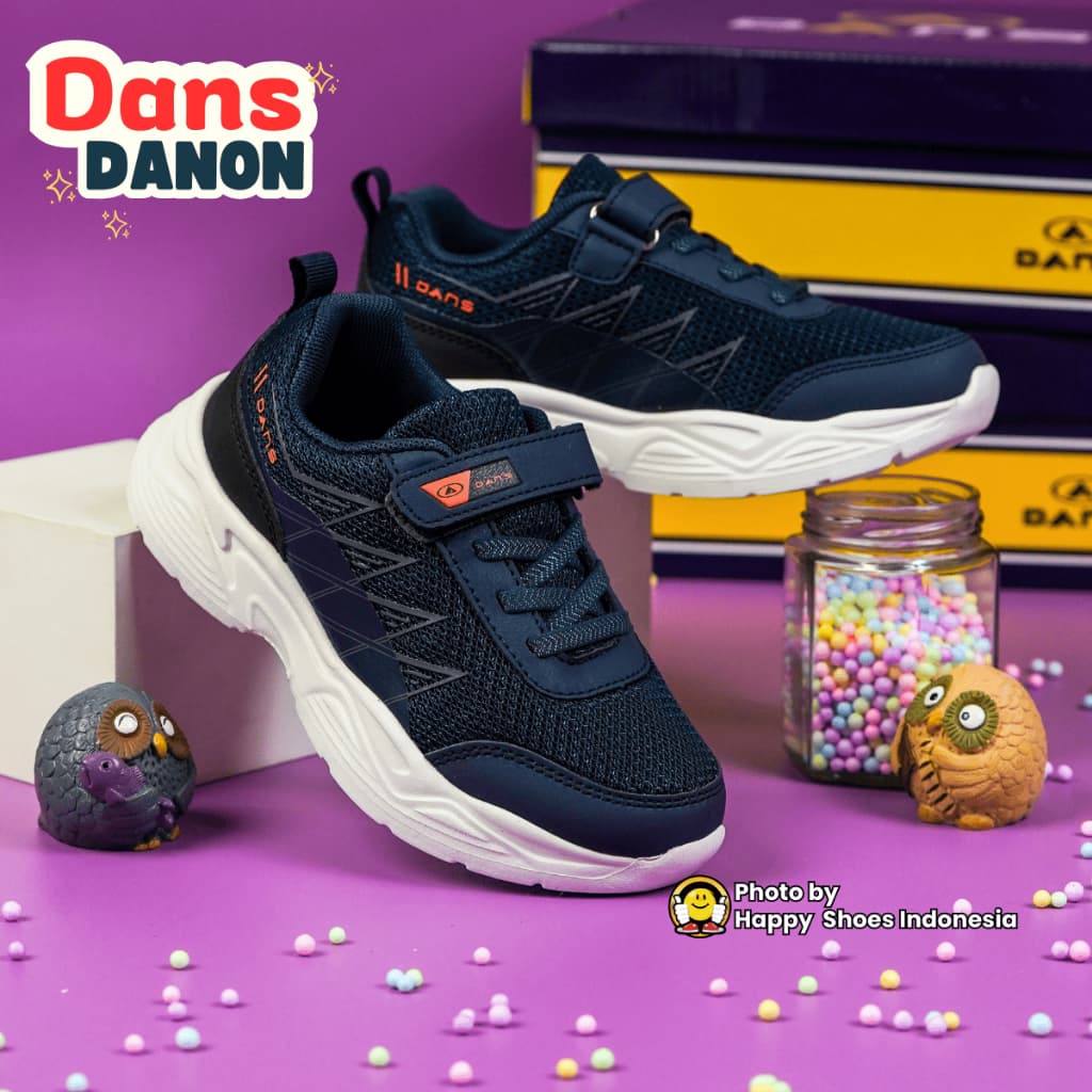 Thumbnail gambar ke-7 produk Dans Luneva Sepatu Sekolah Anak  | Sepatu Kats Anak Kekinaian Dans Danon| Sneakers anak Keren
