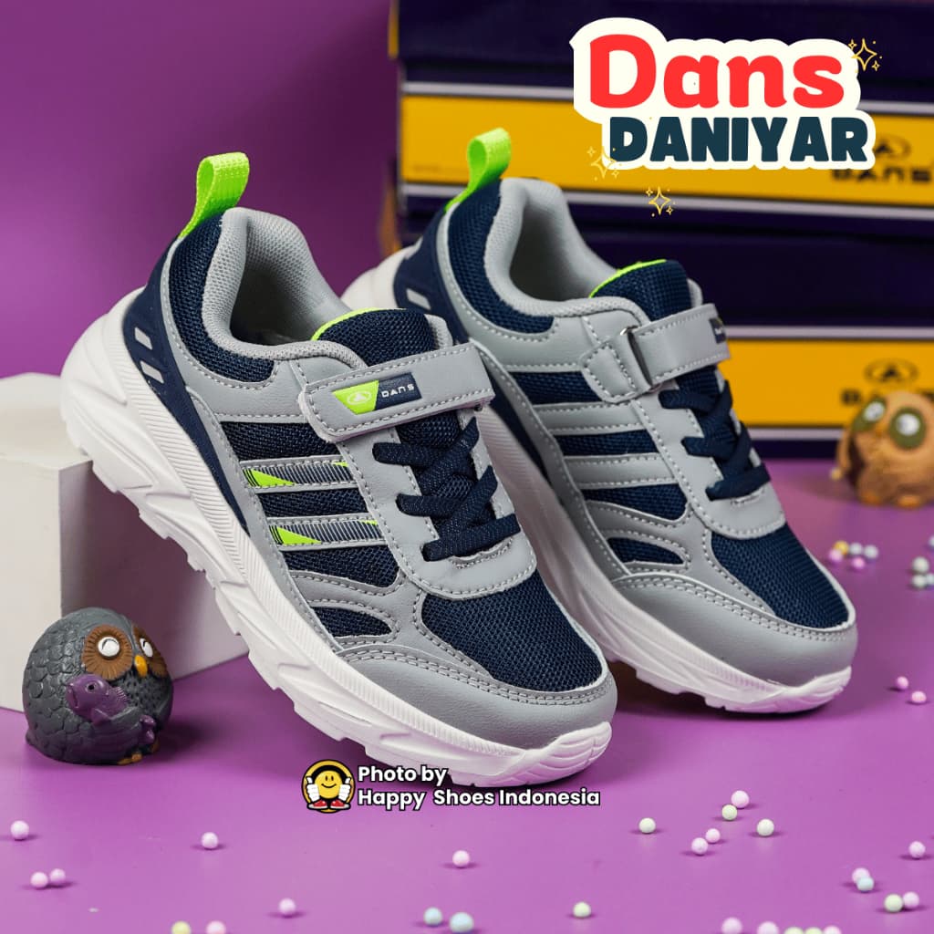 Gambar ke-1 produk Sepatu Dans Dimitro - Sepatu Anak Laki-Laki TK - SD | Sneakers Anak Stylish dengan Sol Empuk & Ringan