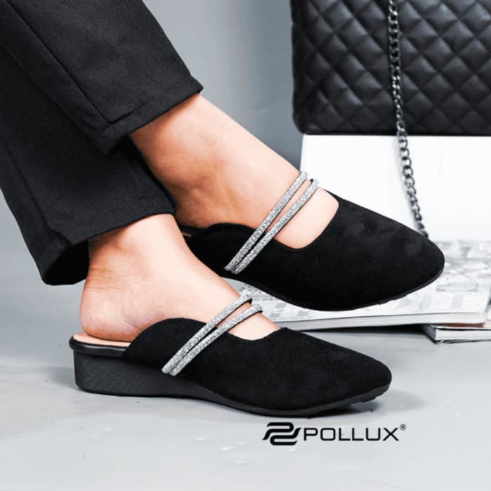 Gambar ke-1 produk Pollux Monday WPOLW 50 Sepatu Mules Wanita Slip On Bahan Kulit Asli