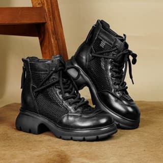 Gambar ke-10 produk Pollux Boots WBB 98992 Sepatu Boot Wanita Stylish Kekinian Bahan Kulit Asli