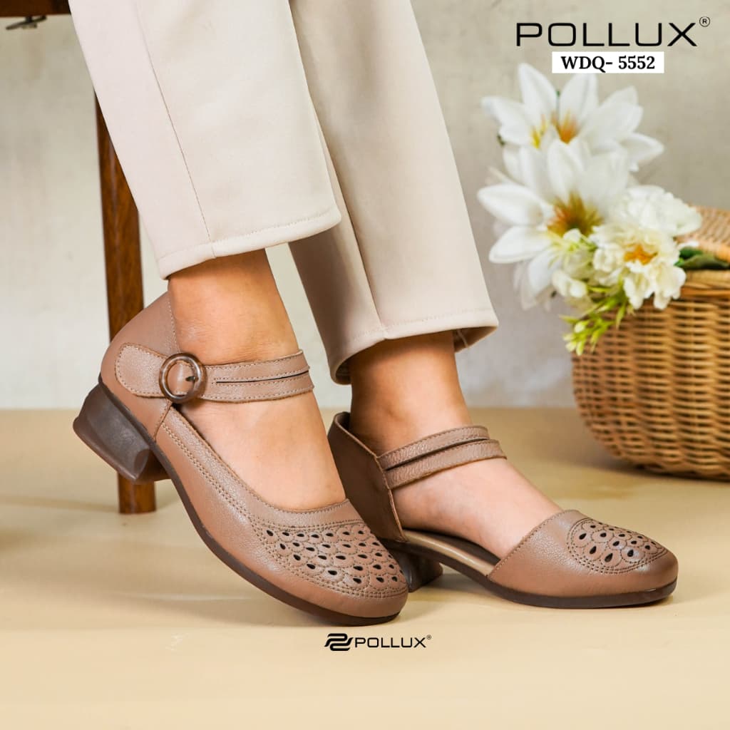 Thumbnail gambar ke-8 produk Pollux Monday WDQ 5552 - Sepatu Mary Jane Modern Bahan Kulit Asli Nyaman dan Elegan
