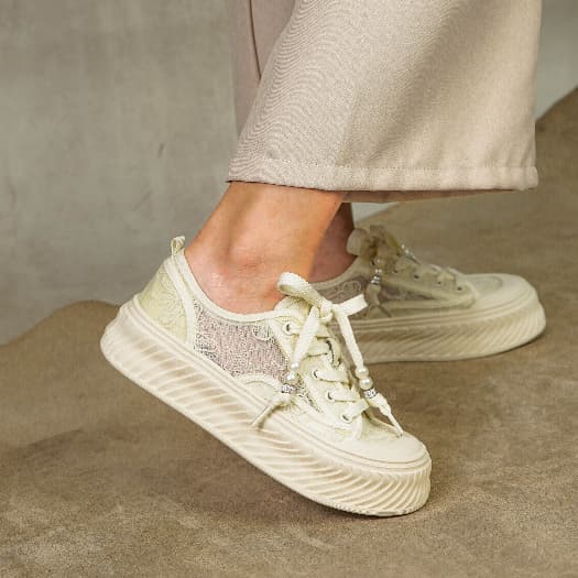 Gambar produk Pollux Bold WBB 61002 Sepatu Sneakers Wanita Kekinian | Sepatu Kasual | Sneakers Casual Kekinian
