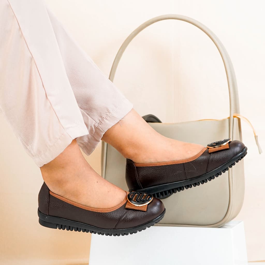 Thumbnail gambar ke-3 produk Pollux Monday WPOMT 05 - Flat Shoes Pantofel Wanita | Sepatu Kerja Wanita | Sepatu Kantor