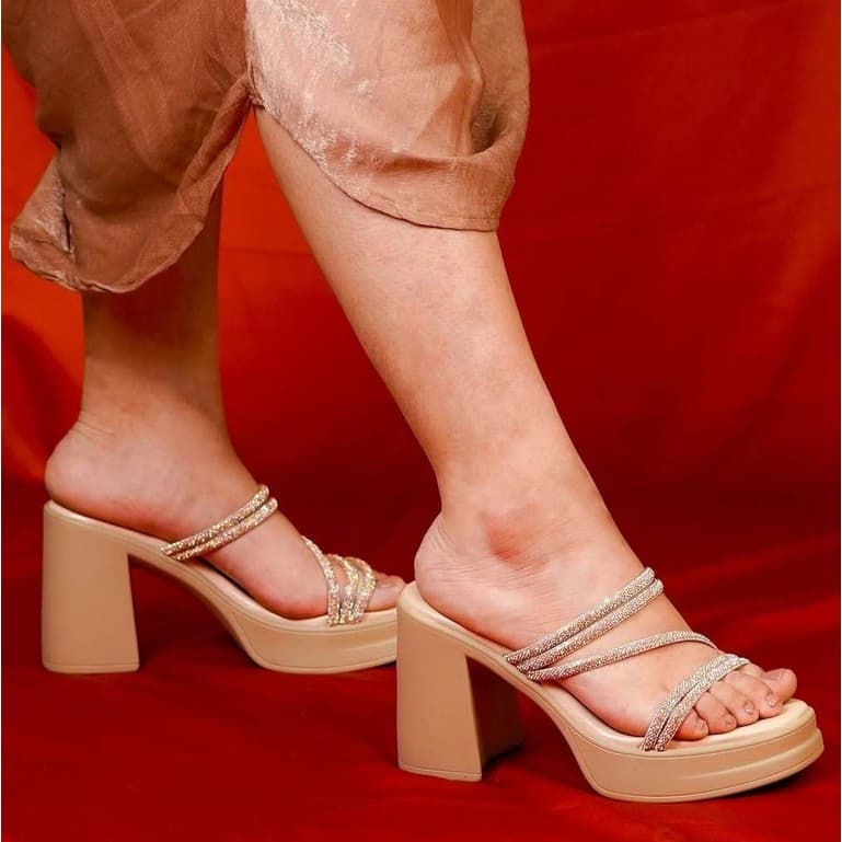 Thumbnail gambar ke-2 produk Pollux Classic WPOAS 02 - Sandal Heels Wanita Elegan Tinggi 9Cm