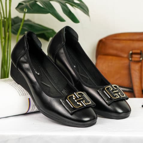 Gambar produk Pollux Monday WDQ 5633- Pantofel Wanita Bahan Kulit Asli | Sepatu Heels Kerja | Sepatu Kantor Wanita