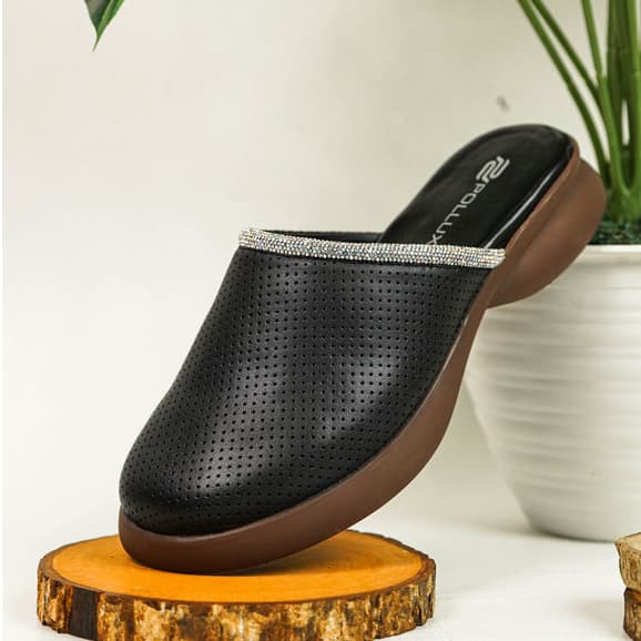 Thumbnail gambar ke-5 produk Pollux Daily WPOMO 12- Sandal Wanita Bahan Kulit | Wedges Wanita | Sepatu Sandal Wanita