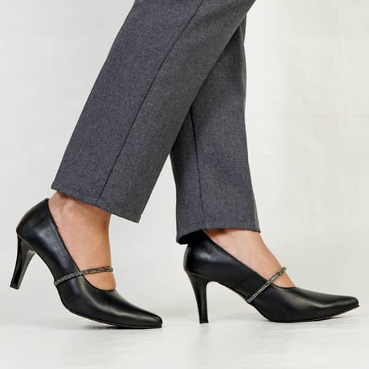 Gambar ke-1 produk Pollux Monday WPOKV  13 - Sepatu Wanita Kerja Heels  Bahan Kulit