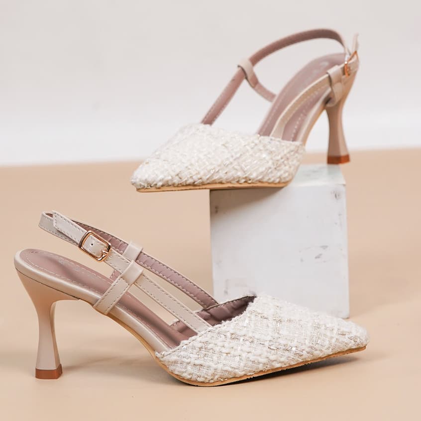 Gambar produk Mecer Aurora WYH 3756A - Sepatu Hak Wanita Mules Stiletto Party Wedding Graduation | Heels Pesta