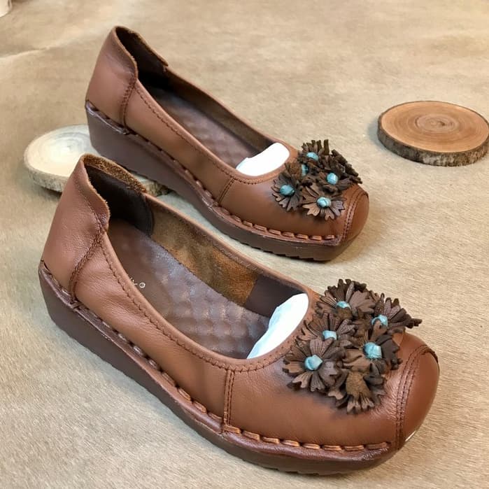 Thumbnail gambar ke-10 produk Pollux Monday WDQ 8552 - Sepatu Wedges Wanita | Sepatu Kerja Wanita Bahan Kulit Anti Slip