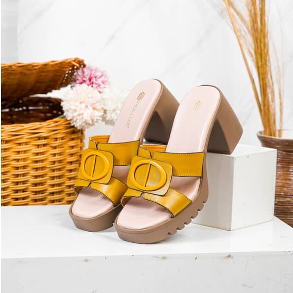 Gambar ke-8 produk Pollux Classic WPOAY 30 Sepatu Sandal Heels Wanita | Heels Wanita Chunky | Heels Kekinian