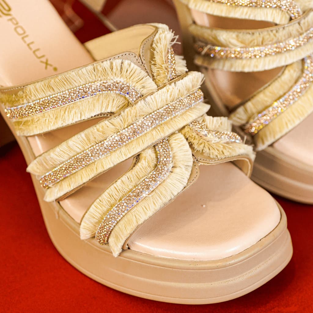 Gambar ke-7 produk Pollux Classic WPOAS 03 - Sandal Heels Wanita Berbahan Kulit | Heels 9Cm | Heels Kekinian