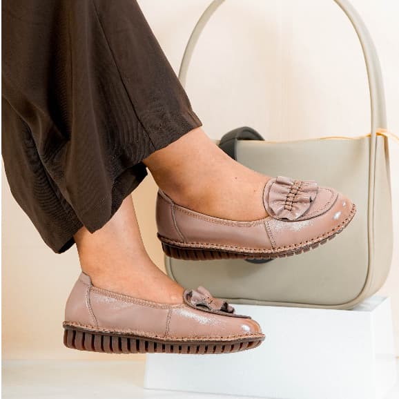 Thumbnail gambar ke-9 produk Pollux Monday WDQ 7076 - Sepatu Wedges Wanita | Sepatu Kerja Wanita Bahan Kulit Asli Anti Slip