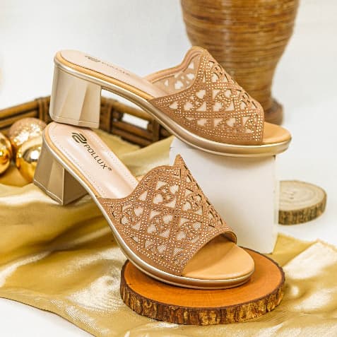 Thumbnail gambar ke-4 produk Pollux Aurora WDQ 3923 - Sandal Heels Wanita | Heels Pesta | Sandal Kondangan