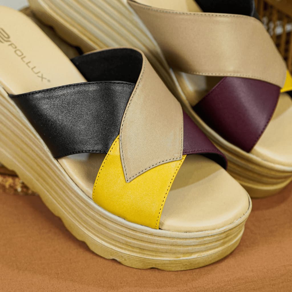 Thumbnail gambar ke-2 produk Pollux Bold  Wpogo 16 - Sandal Wedges Wanita | Selop Wedges | Wedges Hak Tinggi