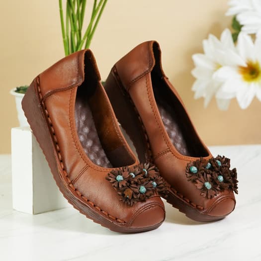 Thumbnail gambar ke-7 produk Pollux Monday WDQ 8552 - Sepatu Wedges Wanita | Sepatu Kerja Wanita Bahan Kulit Anti Slip