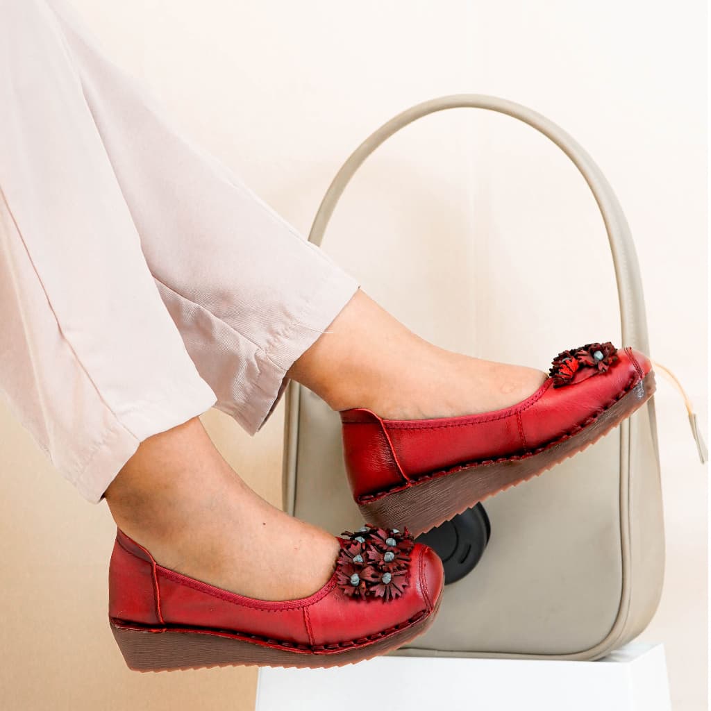 Thumbnail gambar ke-2 produk Pollux Monday WDQ 8552 - Sepatu Wedges Wanita | Sepatu Kerja Wanita Bahan Kulit Anti Slip