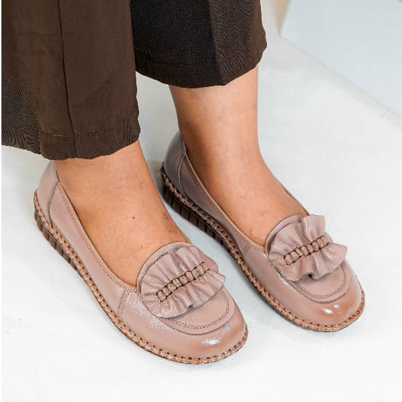 Thumbnail gambar ke-7 produk Pollux Monday WDQ 7076 - Sepatu Wedges Wanita | Sepatu Kerja Wanita Bahan Kulit Asli Anti Slip