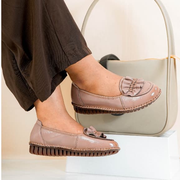 Thumbnail gambar ke-8 produk Pollux Monday WDQ 7076 - Sepatu Wedges Wanita | Sepatu Kerja Wanita Bahan Kulit Asli Anti Slip