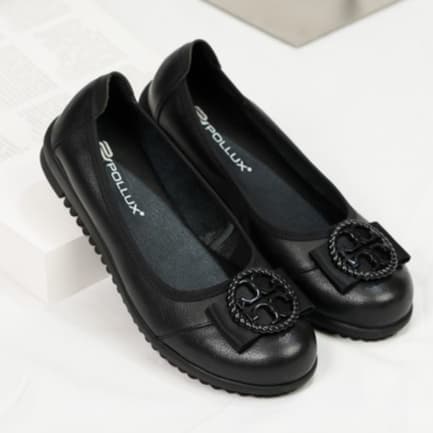 Thumbnail gambar ke-2 produk Pollux Monday WPOMT 07 - Sepatu Kerja Wanita | Flat Shoes Bahan Kulit Asli