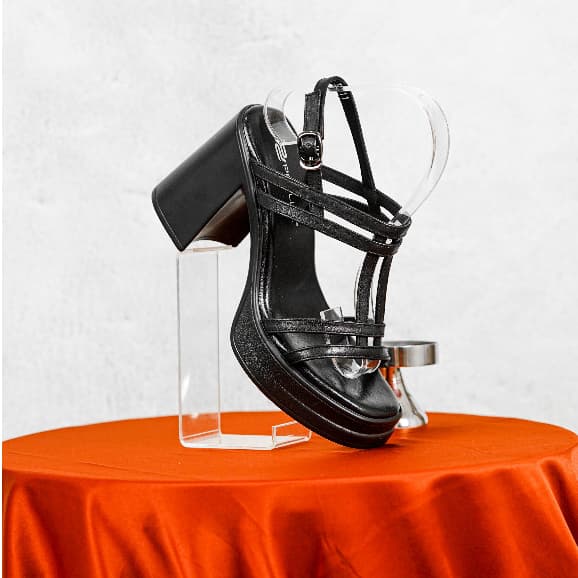Gambar ke-10 produk Pollux Classic WPOAS 11- Sandal Heels Wanita Kekinian Berbahan Kulit Asli | Tinggi Heels 9Cm