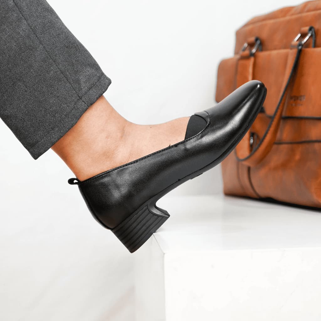 Thumbnail gambar ke-2 produk Pollux Monday WDQ 5518 - Sepatu Kerja Wanita | Sepatu Wanita Bahan Kulit Asli | Pantovel Wanita