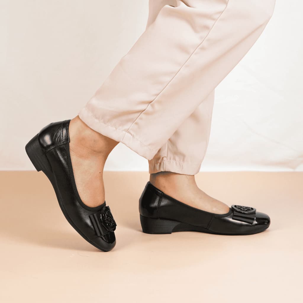 Thumbnail gambar ke-2 produk Pollux Monday WDQ 2761 - Sepatu Kerja Wanita Bahan Kulit Asli | Pantofel Wanita