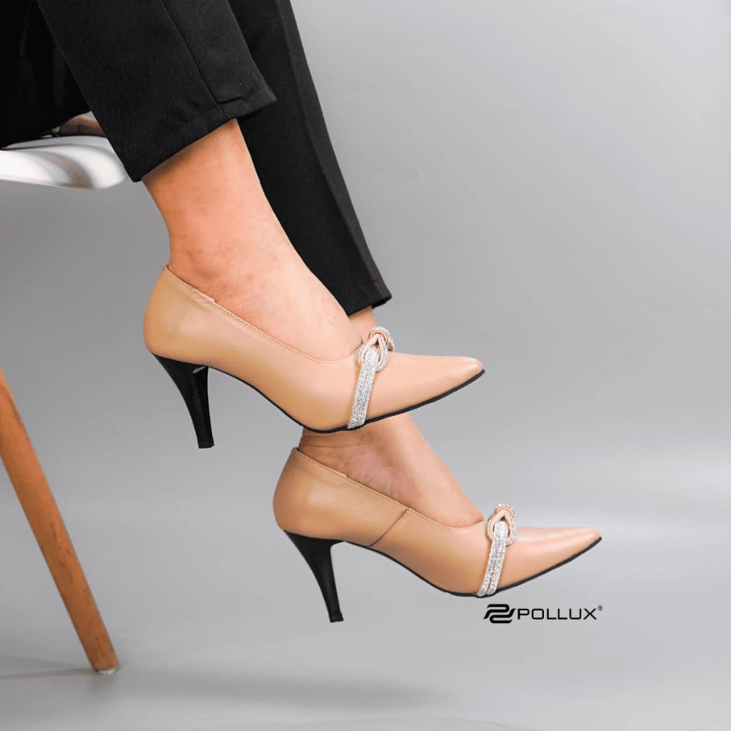 Thumbnail gambar ke-4 produk Pollux Monday Wpokv 24 Sepatu Heels Wanita | Sepatu Kantor Wanita Bahan Kulit | Sepatu Pesta