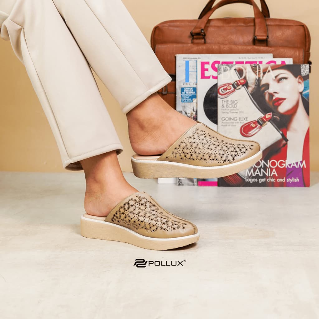 Thumbnail gambar ke-6 produk Pollux Daily WPOKZ 24 -  Sandal Wanita Daily Anti-Slip Leather Sandals