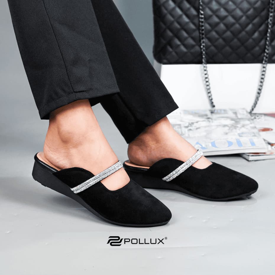 Thumbnail gambar ke-2 produk Pollux Monday WPOLW 50 Sepatu Mules Wanita Slip On Bahan Kulit Asli