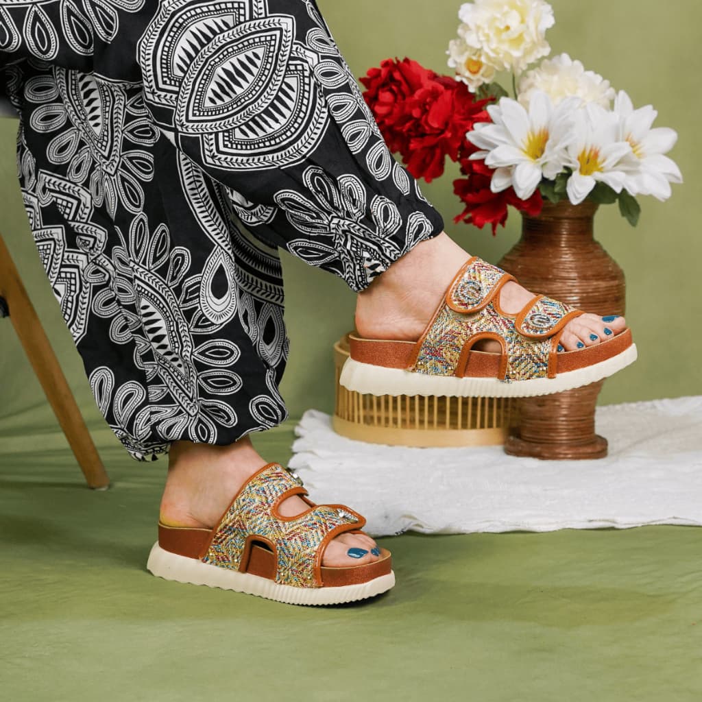 Thumbnail gambar ke-10 produk Mecer Daily WWH 6282- Sandal Flat Wanita Kekinian | Sandal Daily | Sandal Slip On Wanita