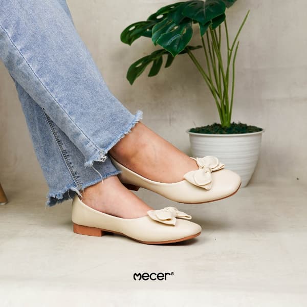Thumbnail gambar ke-8 produk Mecer Classic WYH 58133 Flat shoes Wanita Kekinian | Sepatu Kerja Wanita