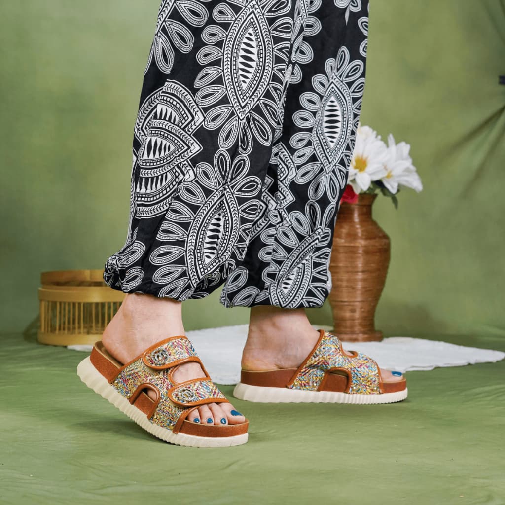 Thumbnail gambar ke-8 produk Mecer Daily WWH 6282- Sandal Flat Wanita Kekinian | Sandal Daily | Sandal Slip On Wanita