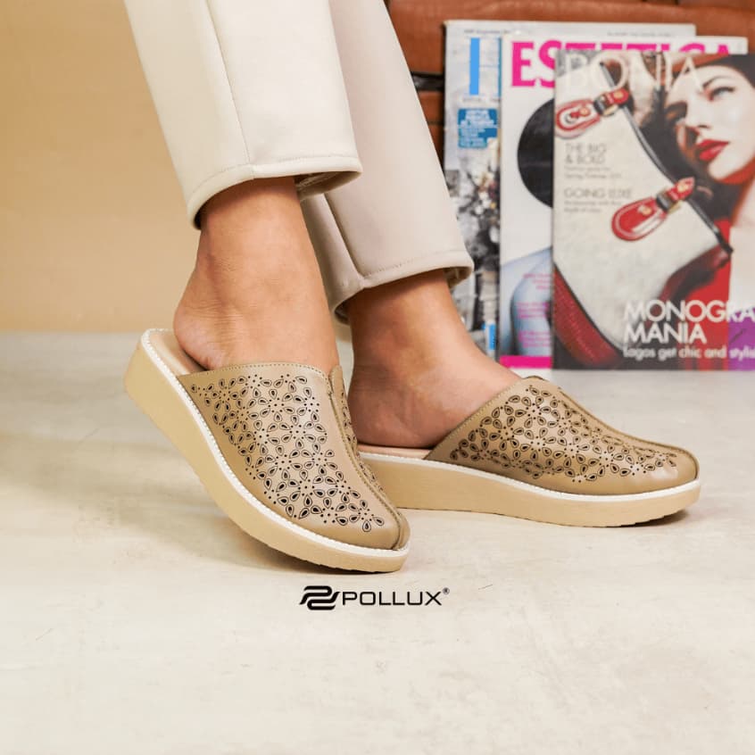 Gambar ke-5 produk Pollux Daily WPOKZ 24 -  Sandal Wanita Daily Anti-Slip Leather Sandals