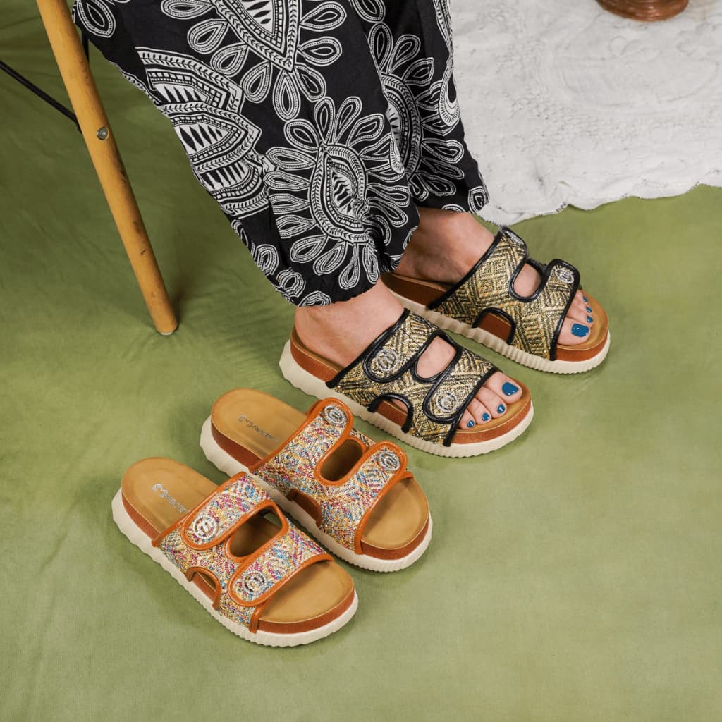 Thumbnail gambar ke-3 produk Mecer Daily WWH 6282- Sandal Flat Wanita Kekinian | Sandal Daily | Sandal Slip On Wanita