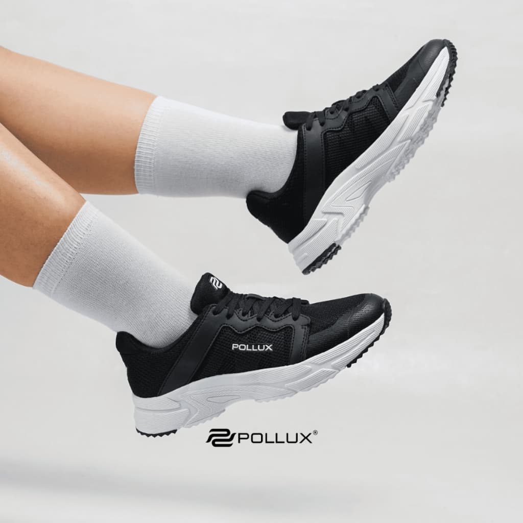 Thumbnail gambar ke-6 produk Pollux Flex SCK AMALA - Sepatu Sneakers Unisex Casual Hitam Putih dan Full Hitam SCKAMA