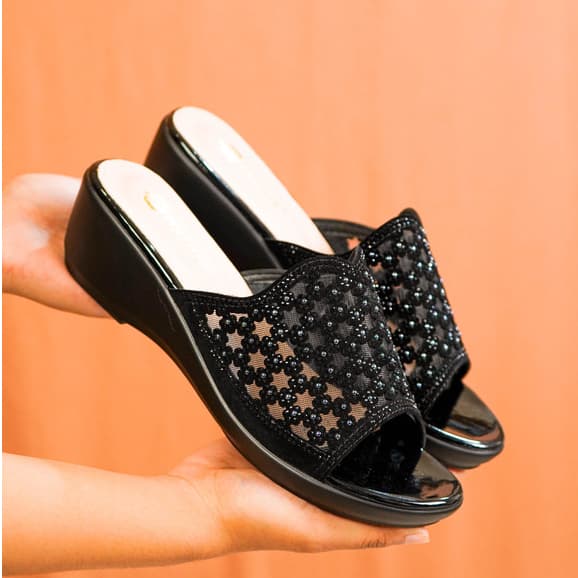 Gambar ke-6 produk Pollux Aurora WDQ 8233 - Wedges Wanita Party Wedding Graduation Wisuda | Wedges Pesta 5cm