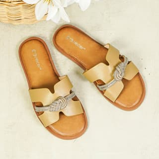 Gambar ke-7 produk Mecer Daily WWH 02630 - Sandal Flat | Sandal Teeplek Wanita Kekinian Sandal Slip On Wanita